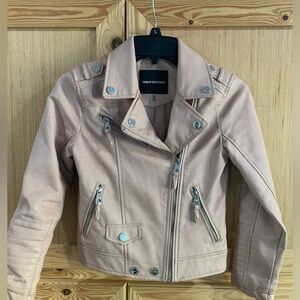 Urban Republic pale pink faux leather jacket size M 10/12